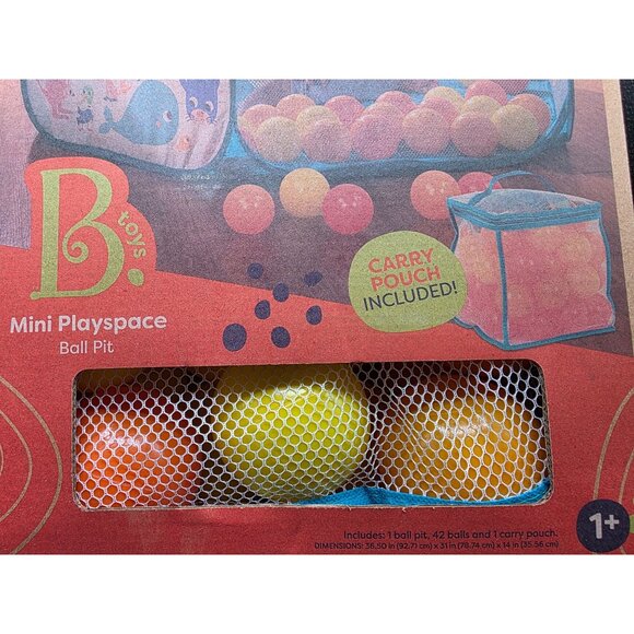 B. Toys Mini Playspace Ball Pit With 42 Balls & Carry Pouch - Picture 3 of 5